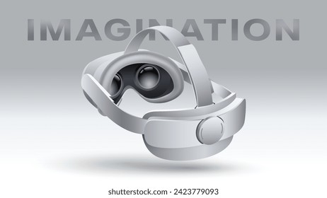 Pico High-tech Futuristic technology Advanced VR Glasses -Virtual reality device, VR modern helmet-vector illustration