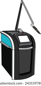 Pico Laser machine - PicoSure for skin care - flat illustration 