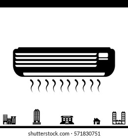 Pictogram air conditioner icon.  