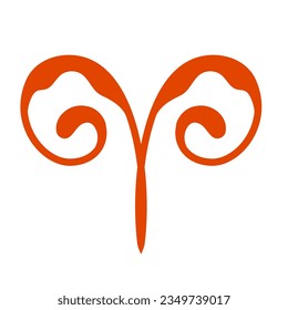 pictogram astrology zodiac sign decorative for simple logo ornament