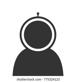 pictogram avatar user astronaut in a spacesuit