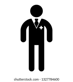 Pictogram of avatar vector element.
