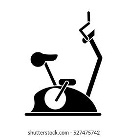 pictogram bike static machine fitness gym