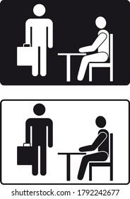 Pictogram board - The Office Vector