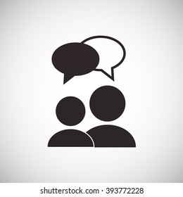 Pictogram with bubble design