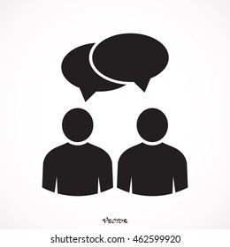 Pictogram with bubble design