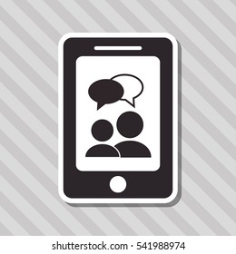 Pictogram with bubble design