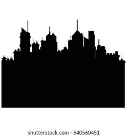 pictogram city landscape building skyscraper