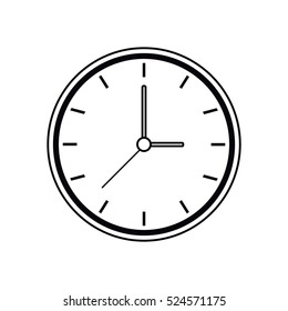 pictogram clock time watch work icon