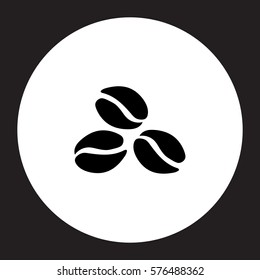 Pictogram coffee beans icon