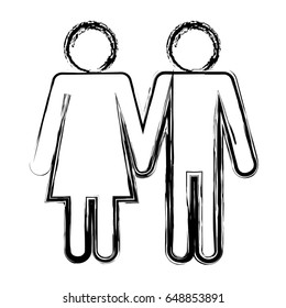 pictogram couple icon