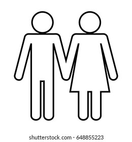 pictogram couple icon