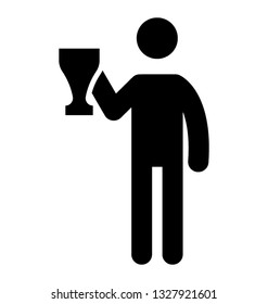 Pictogram design of achievement Vector element.