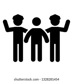 Pictogram design of colleague concept 
