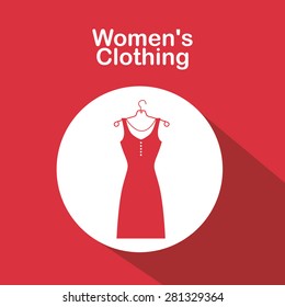 Pictogram design over red background, vector illustration