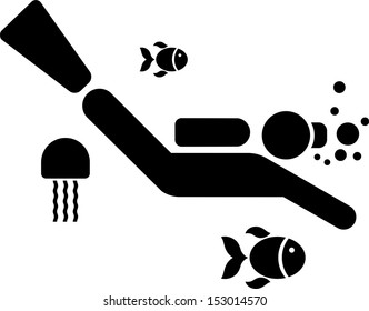 Pictogram of a Diver