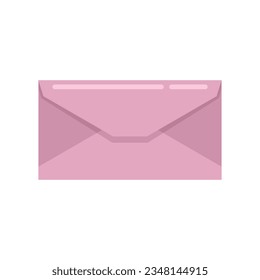 Pictogram envelope icon flat vector. Mail letter. Email paper isolated