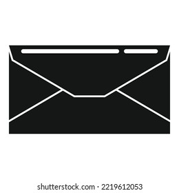 Pictogram envelope icon simple vector. Mail letter. Email paper