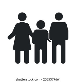 pictogram family people icon style