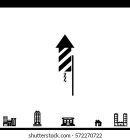 Pictogram firework icon.  