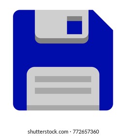Pictogram floppy disk icon. Black icon on white background.
