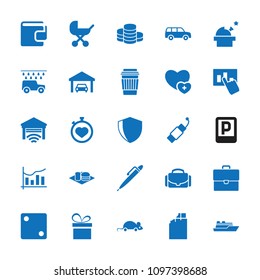 Pictogram icon. collection of 25 pictogram filled icons such as baby stroller, dice, chocolate, drink, soda and burger, stopwatch. editable pictogram icons for web and mobile.