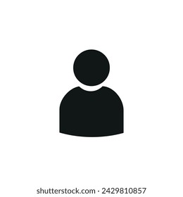 pictogram, icon of a human figure, flat vector illustration isolated on a white background