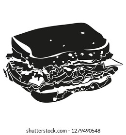 Pictogram Icon Sandwich for the creative use in graphic design