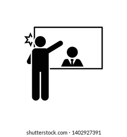 Pictogram of jobless, people icon