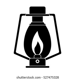 pictogram lamp kerosene old lantern camping