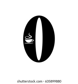Pictogram logo coffee icon. Black icon on white background.
