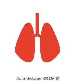 pictogram lung human organ healthycare icon