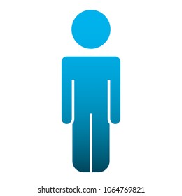 pictogram male avatar character