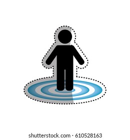 Pictogram male isolated icon 