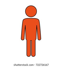 pictogram male vector illustration