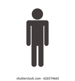 pictogram man icon 