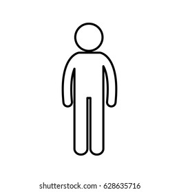 pictogram man icon