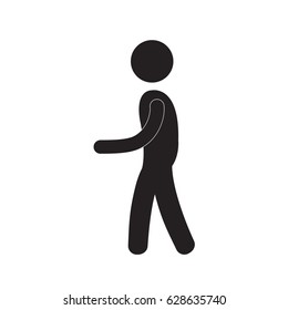 pictogram man icon
