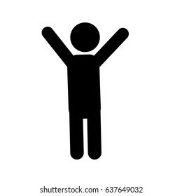pictogram man icon