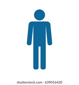 pictogram man icon