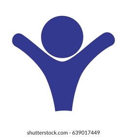 pictogram man icon