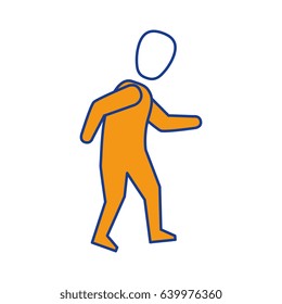 pictogram man icon