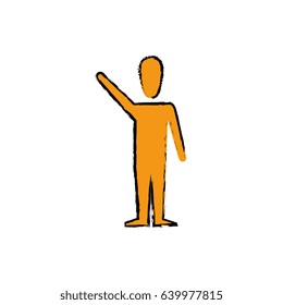 pictogram man icon