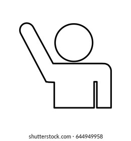 pictogram man icon