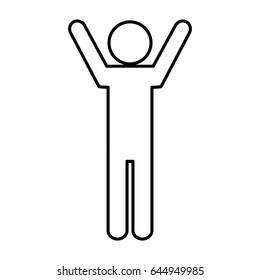 pictogram man icon