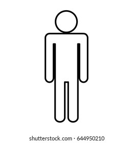 pictogram man icon