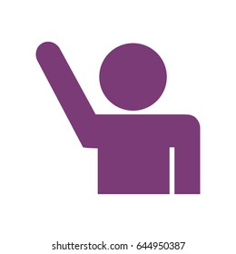 pictogram man icon