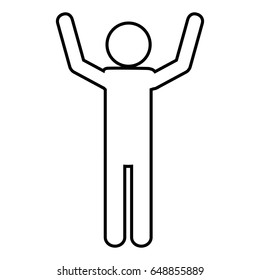 pictogram man icon