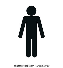 pictogram man icon