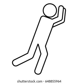 pictogram man icon